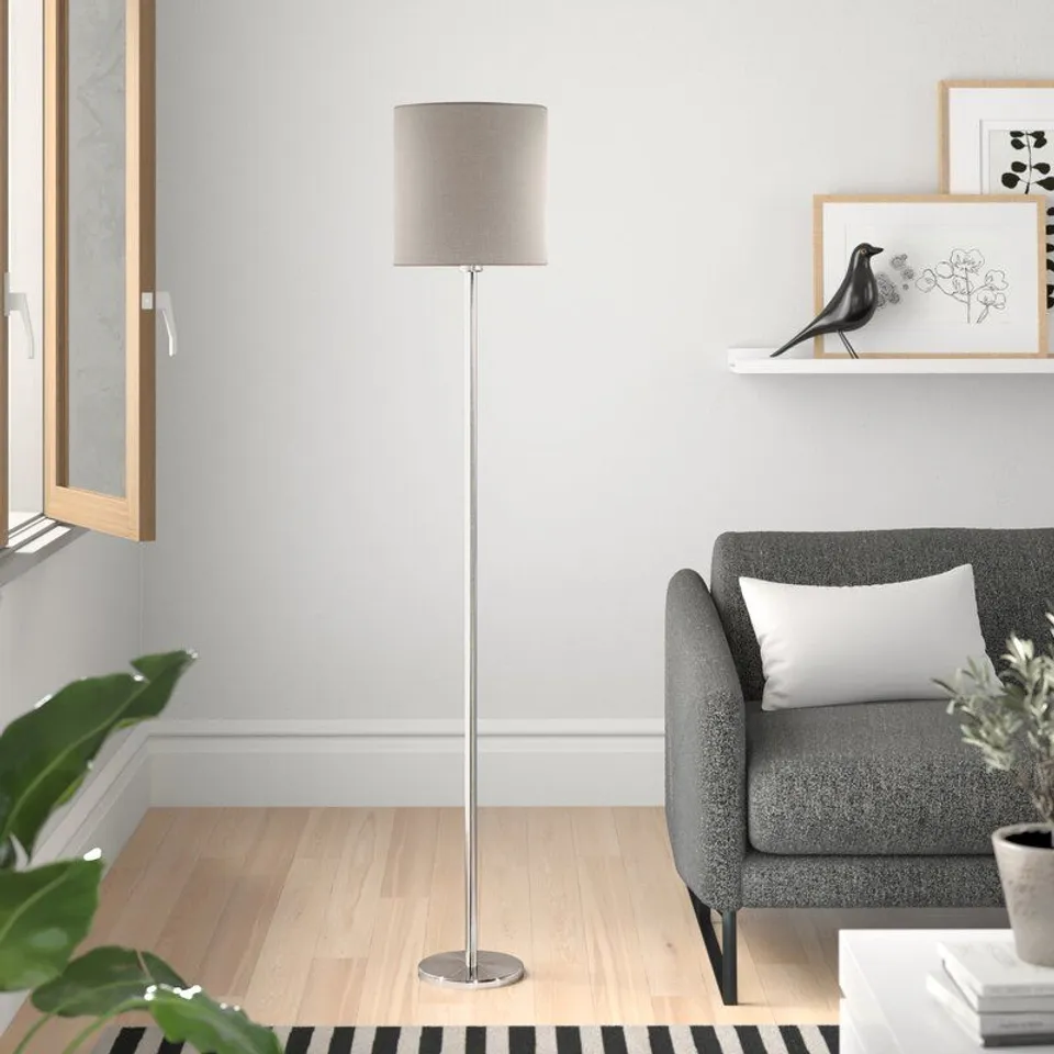 BOXED PATIENCE 157.5CM FLOOR LAMP- SHADE COLOUR TAUPE