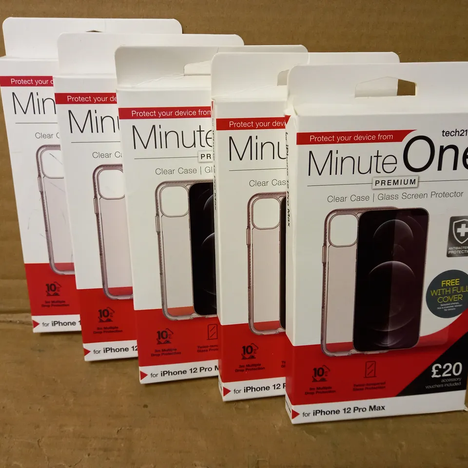 TECH21 MINUTE ONE CLEAR CASE - FOR IPHONE 12 PRO MAX