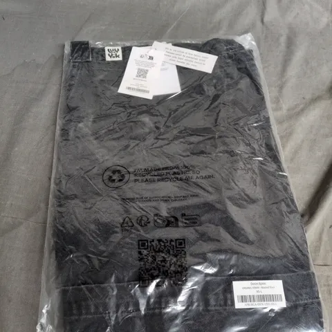 LUCY & YAK DENIM APRON – ORGANIC DENIM, WASHED BLACK, XS-L