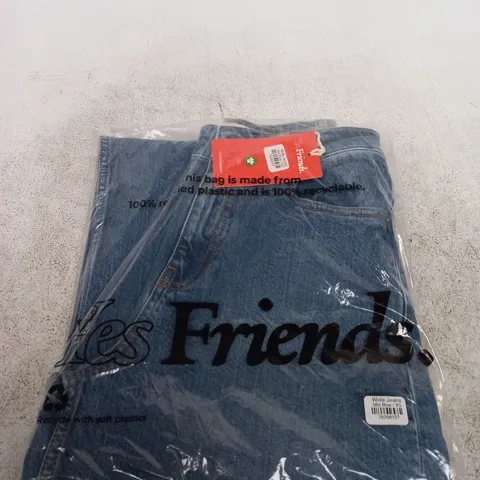 FRIENDS WIDE JEANS – MID BLUE DENIM, XS