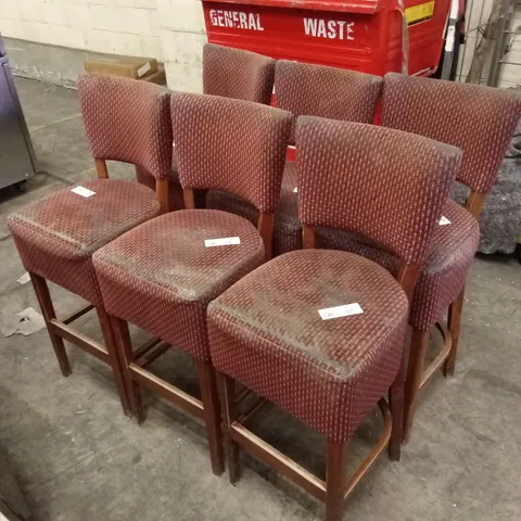 SET OF 6 RESTERAUNT/PUB BARSTOOLS 
