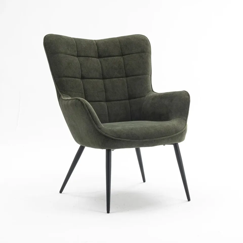 BOXED VERA OCCASIONAL CHAIR - GREEN (1 BOX)