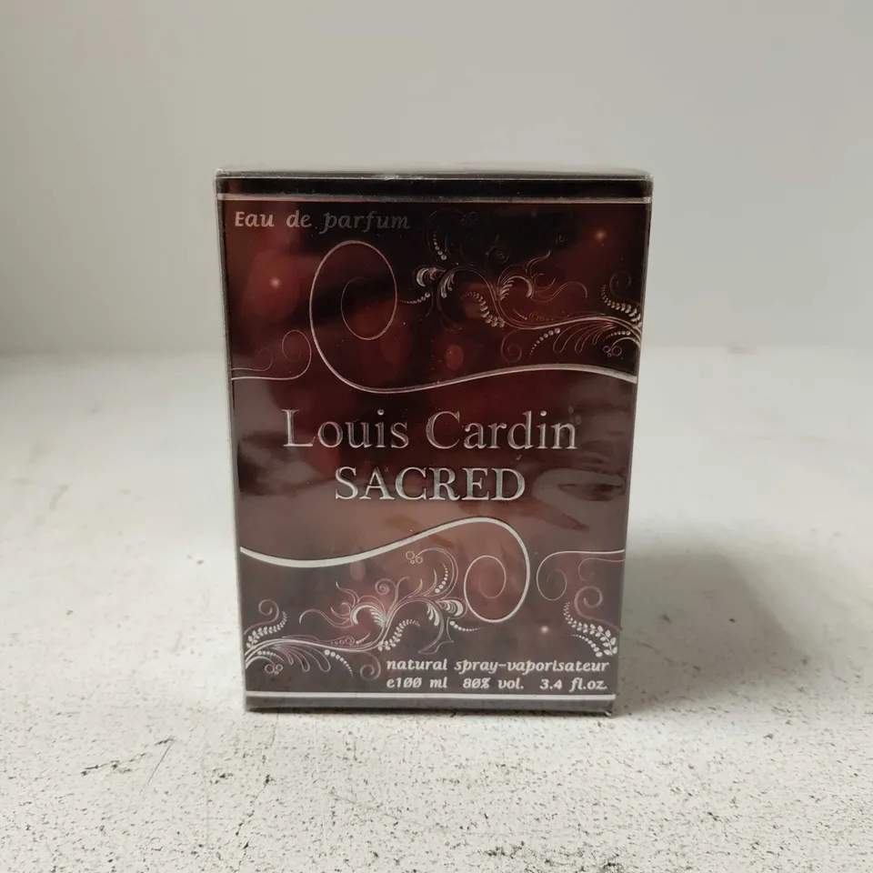 BOXED AND SEALED LOUIS CARDIN SACRED EAU DE PARFUM 100ML