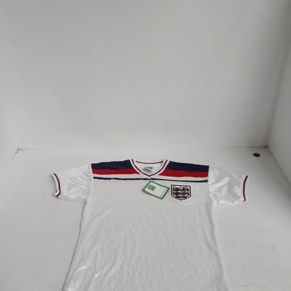SCORE DRAW OFFICIAL RETRO ENGLAND FOOTBALL SHIRT – UK SIZE S