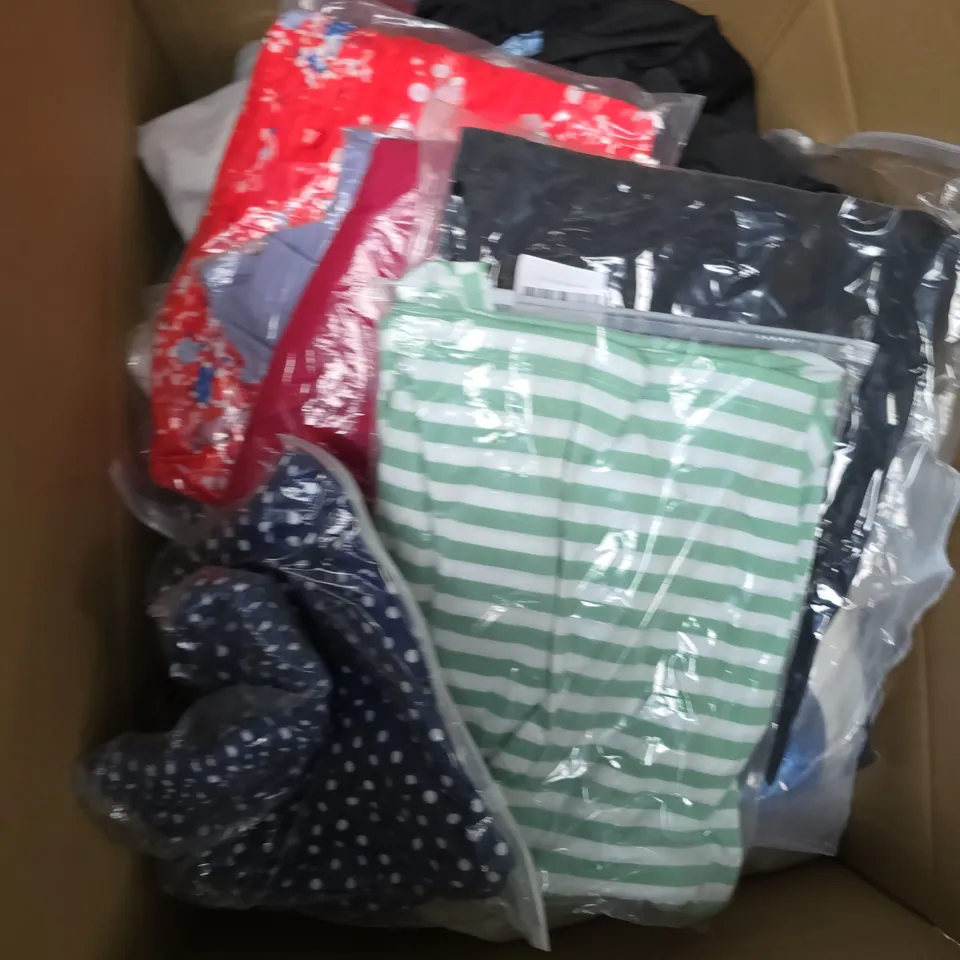 APPROX 20 ASSORTED CLOTHING ITEMS TO INCLUDE T-SHIRTS, DRESSES, SHORTS ETC
