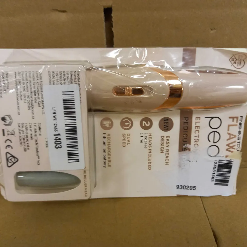 FINISHING TOUCH FLAWLESS PEDI - RECHARGEABLE ELECTRIC CALLUS REMOVER TOOL