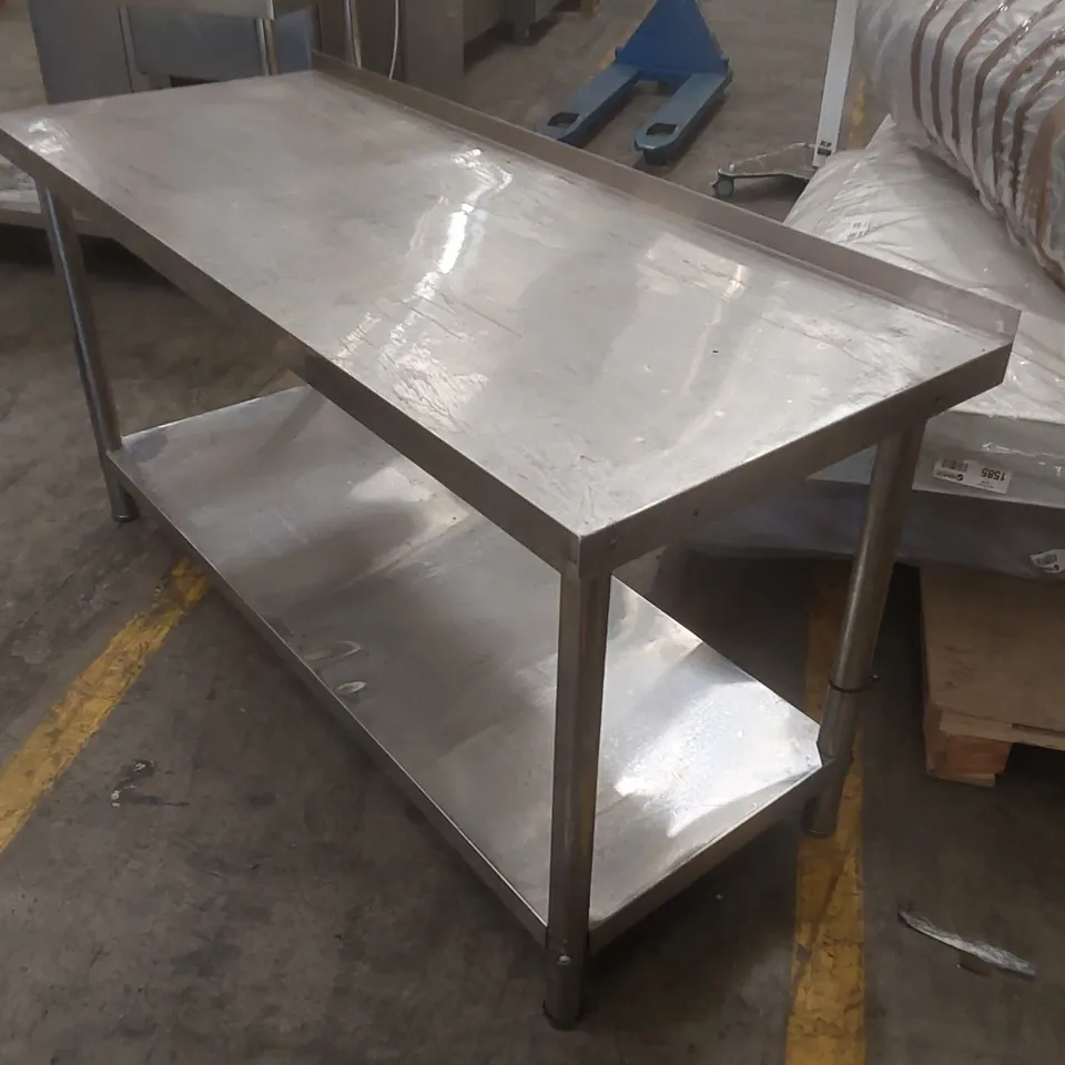 COMMERCIAL STAINLESS STEEL PREP TABLE