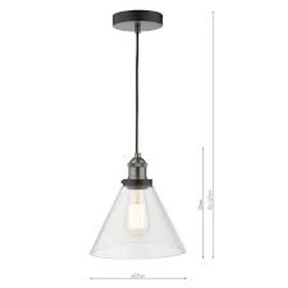 BOXED RAY 1 - LIGHT CHROME DOME PENDANT (SET OF 2) (1 BOX)