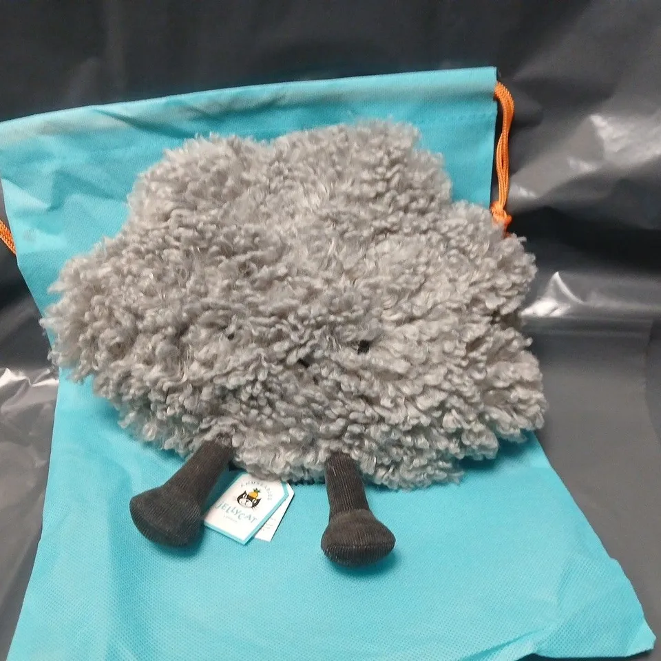 JELLYCAT AMUSEABLES STONE CLOUD PLUSH TOY – GREY