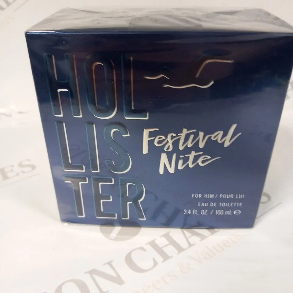 BOXED AND SEALED HOLLISTER FESTIVAL NITE EAU DE TOILETTE 100ML