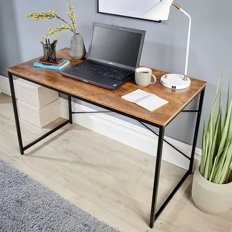 BOXED MATSUMOTO DESK RUSTIC BLACK