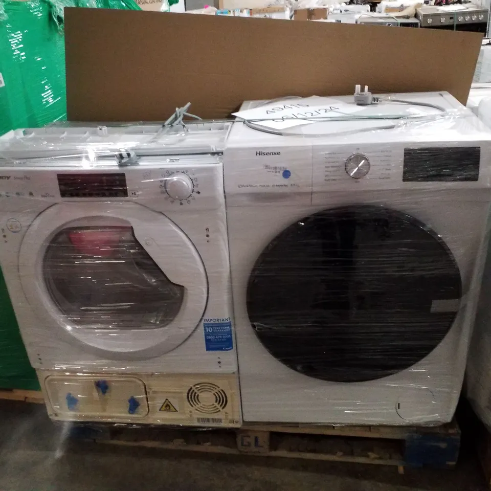 PALLET OF APPROXIMATELY 4 UNPROCESSED RAW RETURN WHITE GOODS TO INCLUDE;