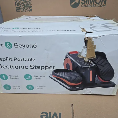 BLISS & BEYOND STEPFIT PORTABLE ELECTRONIC STEPPER – BOXED