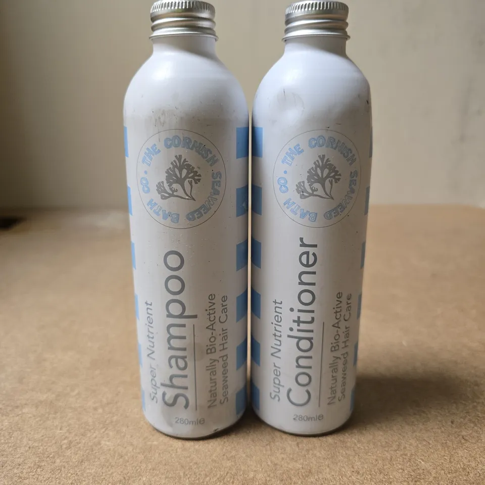 CORNISH SEAWEED BATH CO. SHAMPOO & CONDITIONER DUO – 280ML