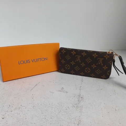LOUIS VUITTON MONOGRAM CANVAS ZIP WALLET WITH WRIST STRAP – BOXED