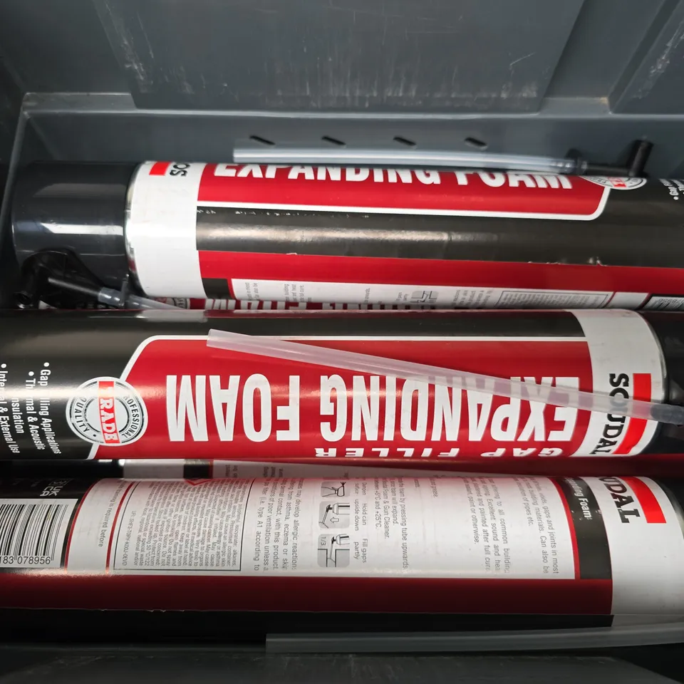 6 SOUDAL GAP FILLER EXPANDING FOAM - COLLECTION ONLY