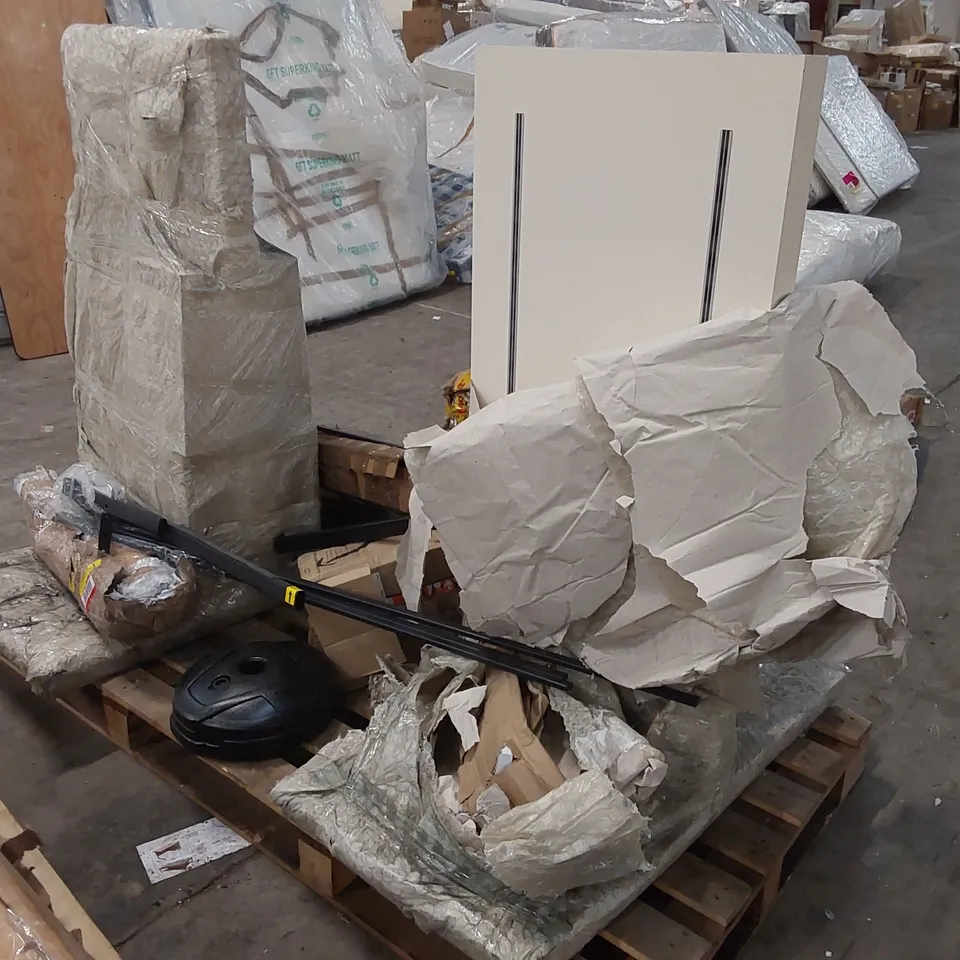 PALLET OF ASSORTED FURNITURE PARTS 