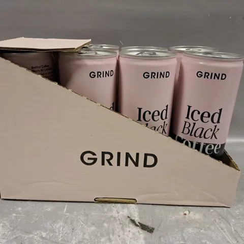 GRIND ICED BLACK COFFEE (BOX OF 8 X 250ML CANS)