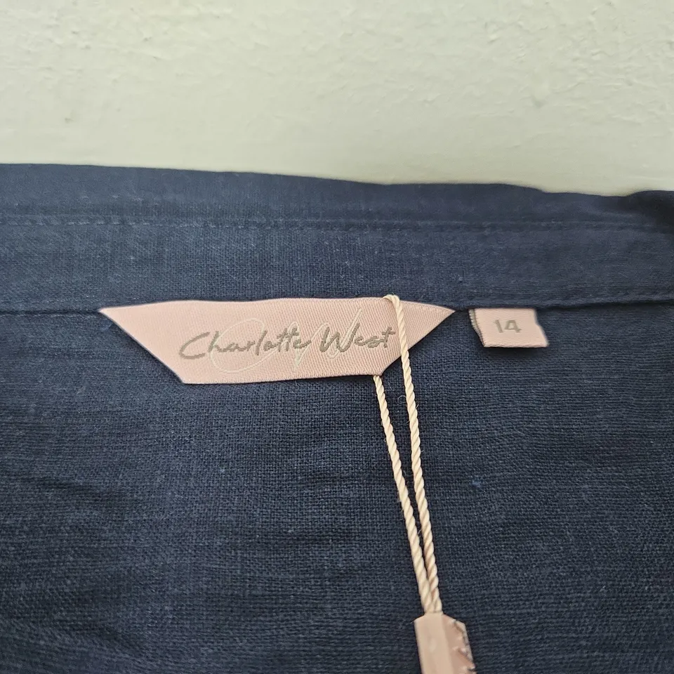 CHARLOTTE WEST NAVY TOP – UK SIZE 14