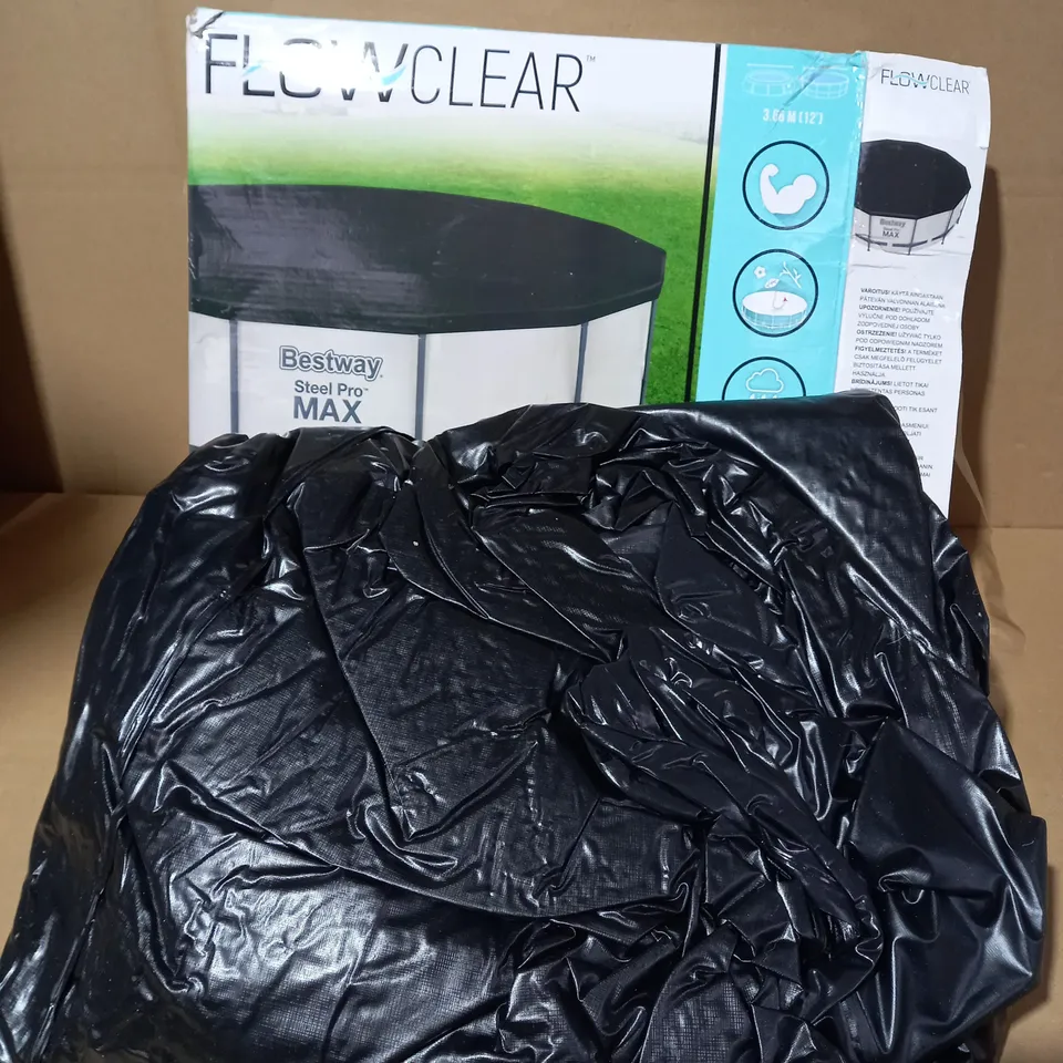 FLOWCLEAR STEEL PRO MAX 12' POOL COVER FAST SET  RRP £18