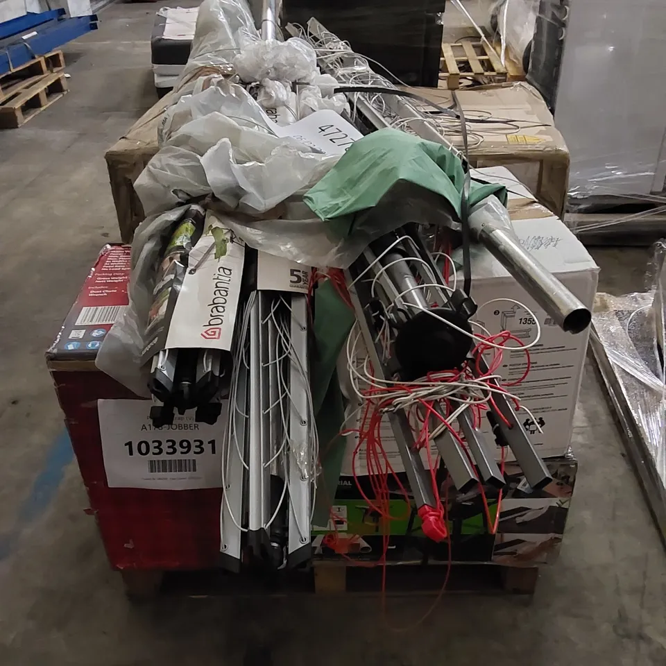 PALLET OF APPROXIMATELY 9 UNPROCESSED RAW RETURN HOUSEHOLD AND ELECTRICAL GOODS TO INCLUDE;