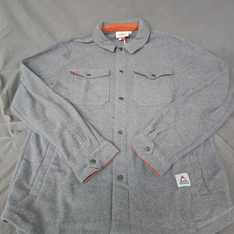 Passenger Maple Polar Fleece Shirt β Grey Marl, Size M