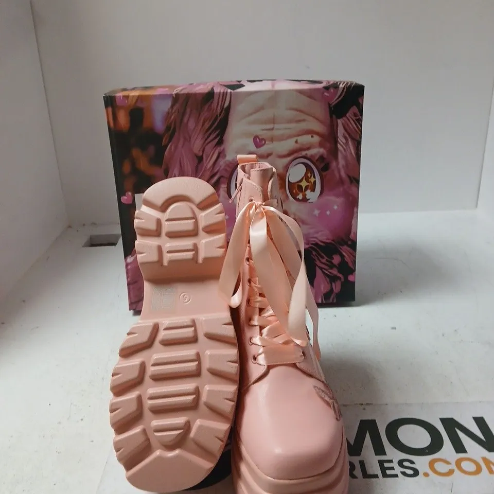 BOXED KOI GOOD FAIRY QUEEN BUTTERFLY BOOTS - PINK - UK 5