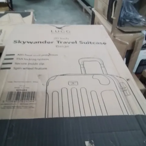 BOXED LUGG 20INCH SKYWANDER TRAVEL SUITCASE BEIGE