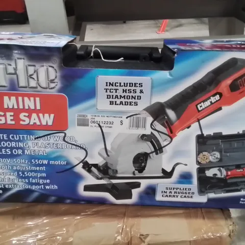 BOXED CLARKE CPS85 85MM MINI CIRCULAR/PLUNGE SAW