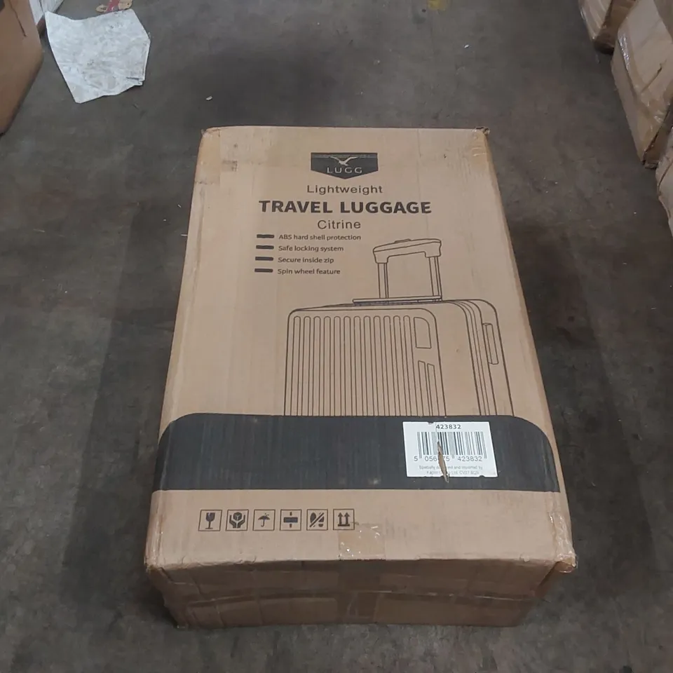 BOXED LUGG LIGHTWEIGHT TRAVEL SUITCASE 