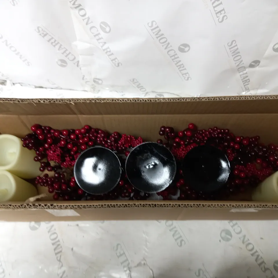 BOXED MIXED BERRY CANDLE HOLDER 