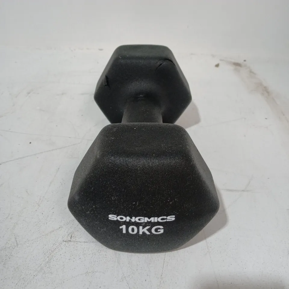 SONGMICS 10KG VINYL DUMBELL
