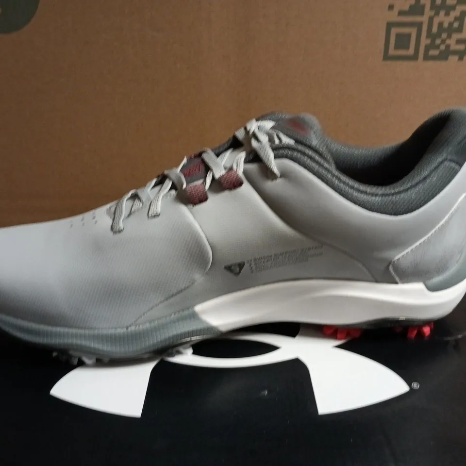 UNDER ARMOUR UA DRIVE PRO WIDE GOLF SHOES – GREY, UK 10 (US 11, EU 45) – MEN'S