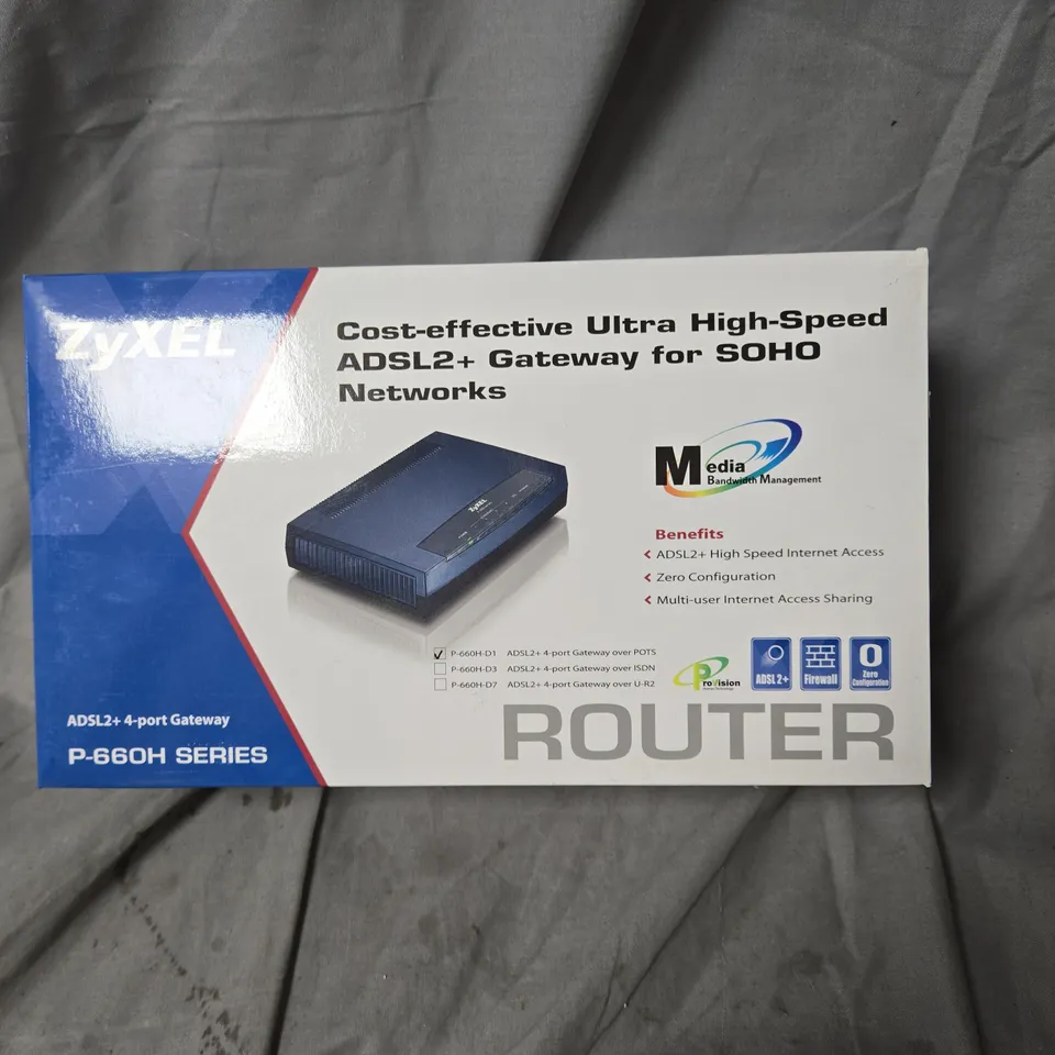 ZYXEL ADSL2+ ROUTER P-660H SERIES – BOXED