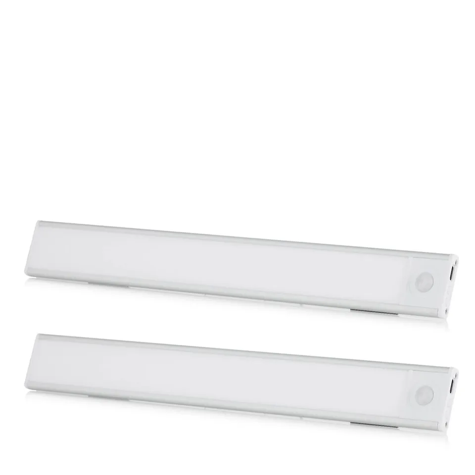 SFIXX RECHARGEABLE MOTION SENSOR LIGHTS X2 - SILVER COLOUR