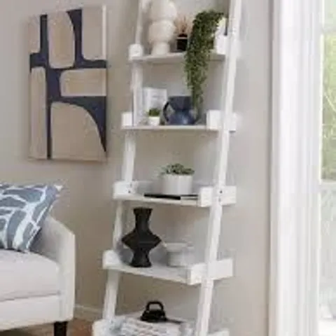 REBEL LADDER SHELF - WHITE - FSC CERTIFIED - COLLECTION ONLY