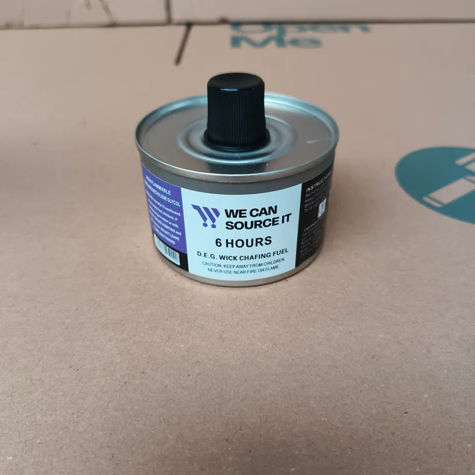 6 X WE CAN SOURCE IT 6 HOURS D.E.G WICK CHAFING FUEL (BUFFET FUEL/FOOD HEATING)