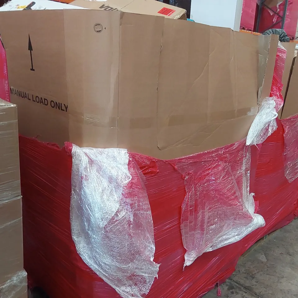 PALLET OF ASSORTED ITEMS INCLUDING: INFLATABLE SWIMMING POOL, SHOWER MIXER SYSTEM, TOP SMART MUSIC CEILING LIGHT, PULL-UP BARS ECT