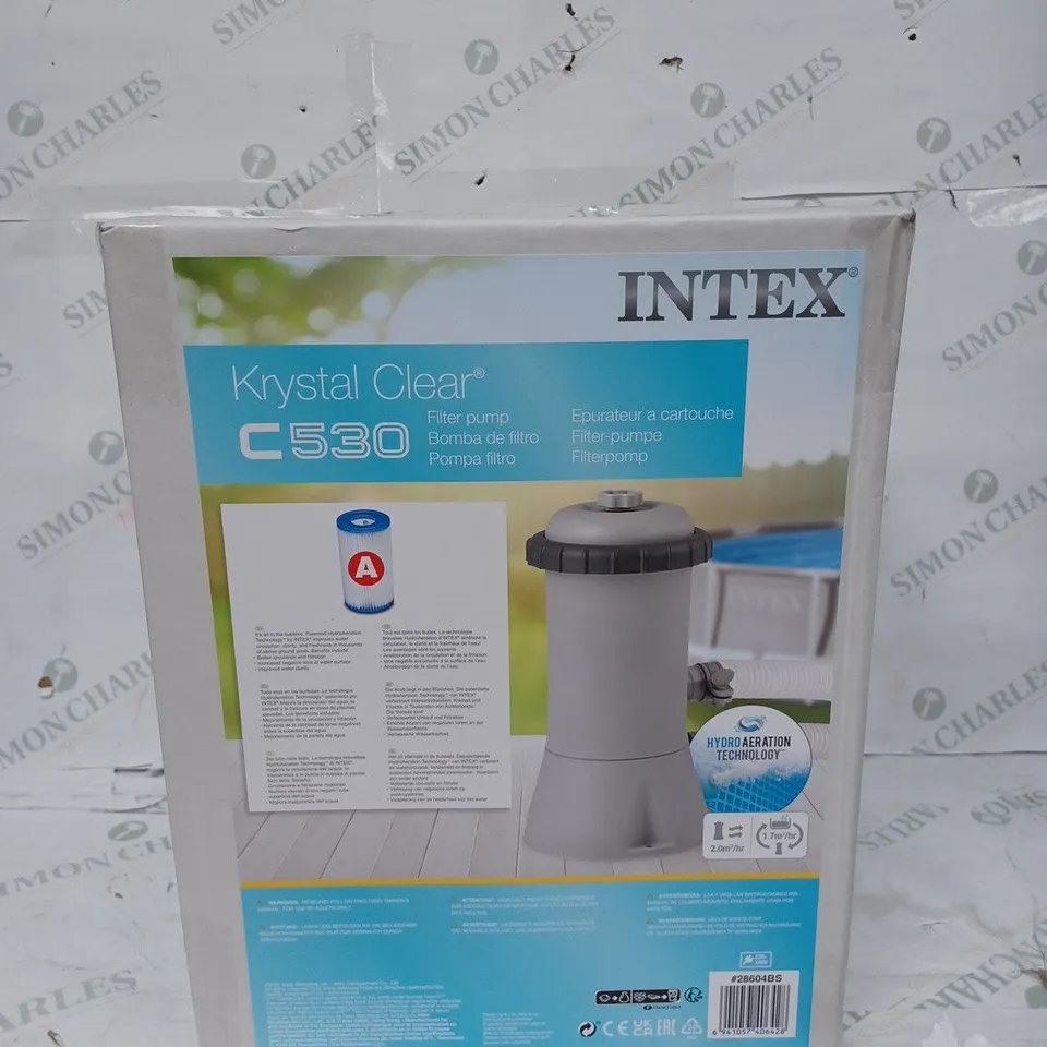BOXED SEALED INTEX KRYSTAL CLEAR C530 FILTER PUMP