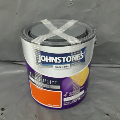 SEALED JOHNSTONE'S TOUGH WASHABLE PAINT - 2.5L - FIERY SUNSET 