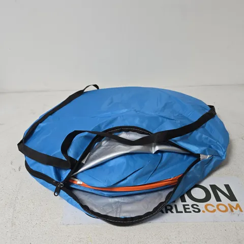 BLUE POP UP TENT WITH CARRY BAG