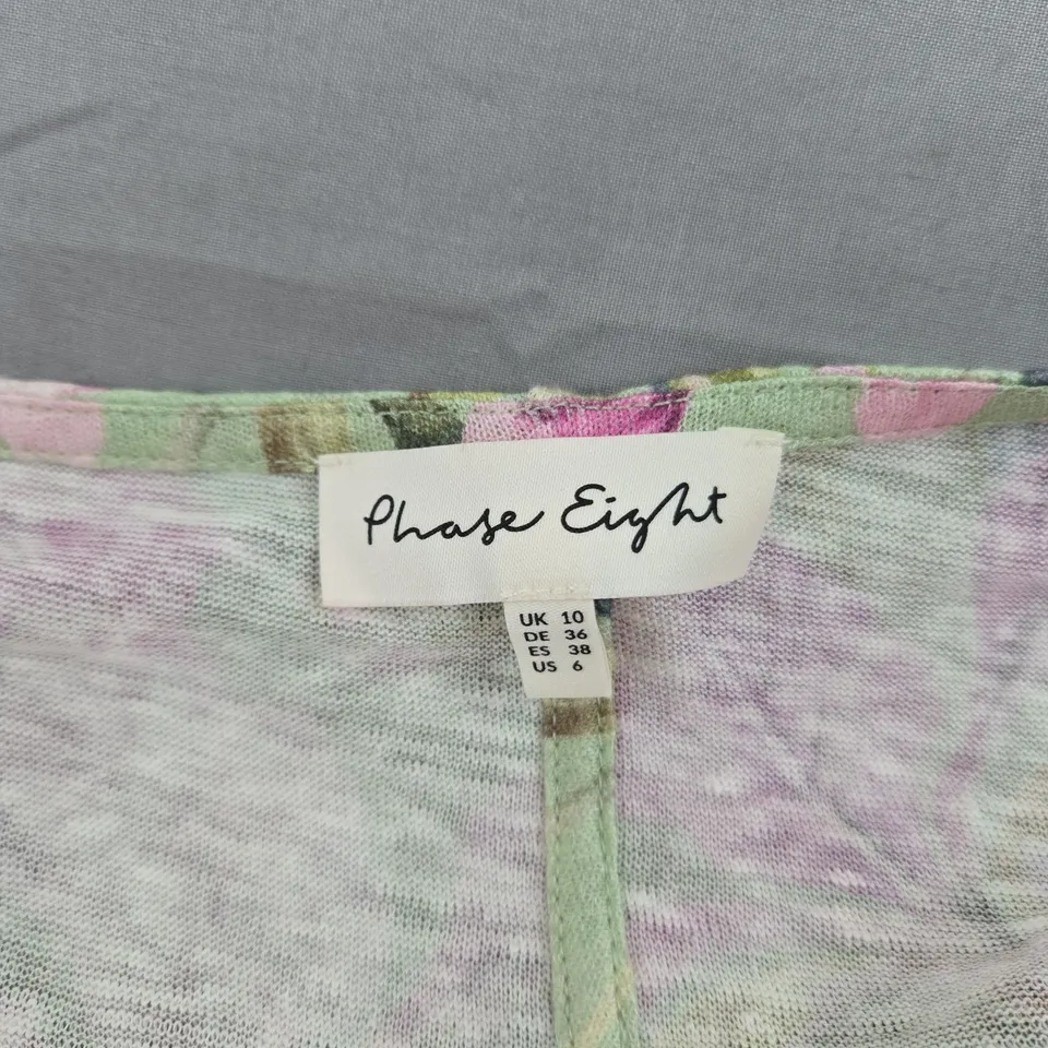 PHASE EIGHT FLORAL PRINT BLOUSE – UK 10