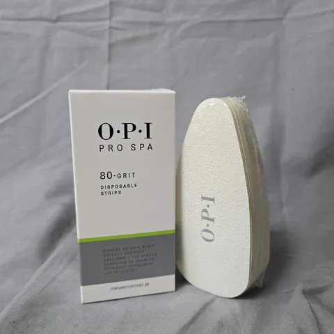 BOXED OPI PRO SPA 80-GRIT DISPOSABLE STRIPS BOX SET PAIR (20 STRIPS IN EACH BOX) 