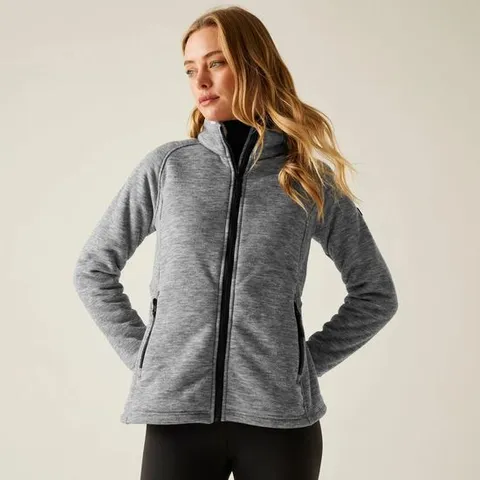 BRAND NEW REGATTA WOMEN'S ZIPPED FLEECE EMILDE STONE WHITE SIZE 8