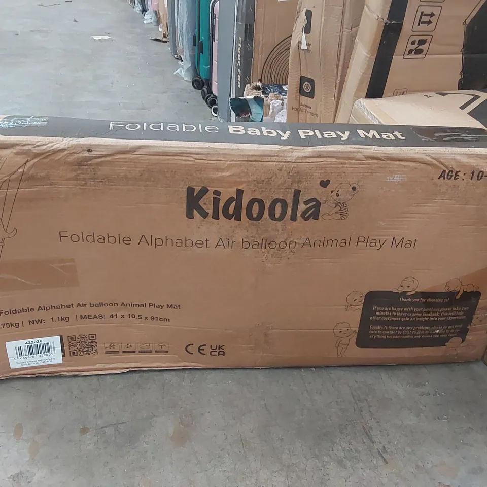 BOXED KIDOOLA FOLDABLE ALPHABET AIR BALLOON ANIMAL PLAY MAT