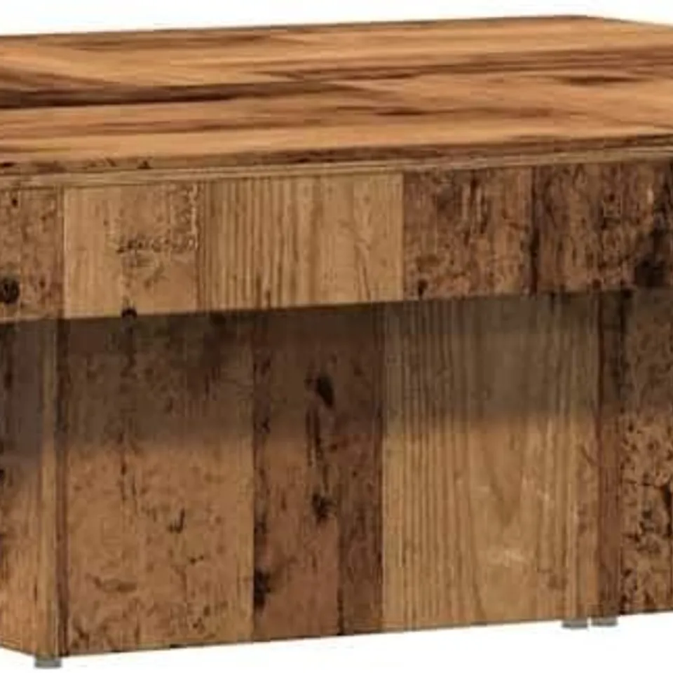 BOXED VIDAXL COFFEE TABLE OLD WOOD 90X90X28 CM ENGINEERED WOOD