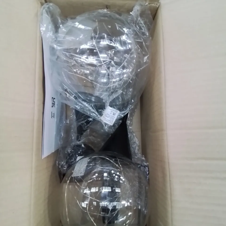 BOXED PAIR OF HOME2GARDEN SOLAR POWERED LED GARDEN LIGHTS