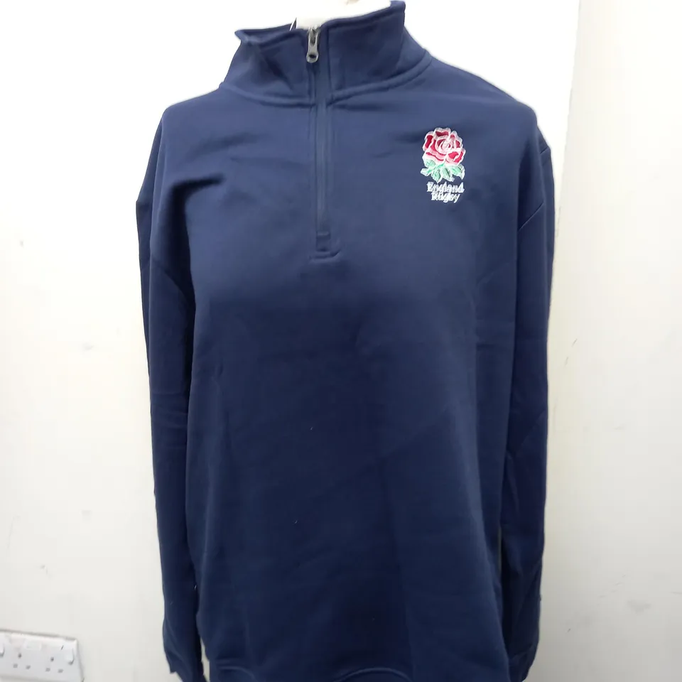 ENGLAND RUGBY LONG SLEEVE FLEECE SIZE L 