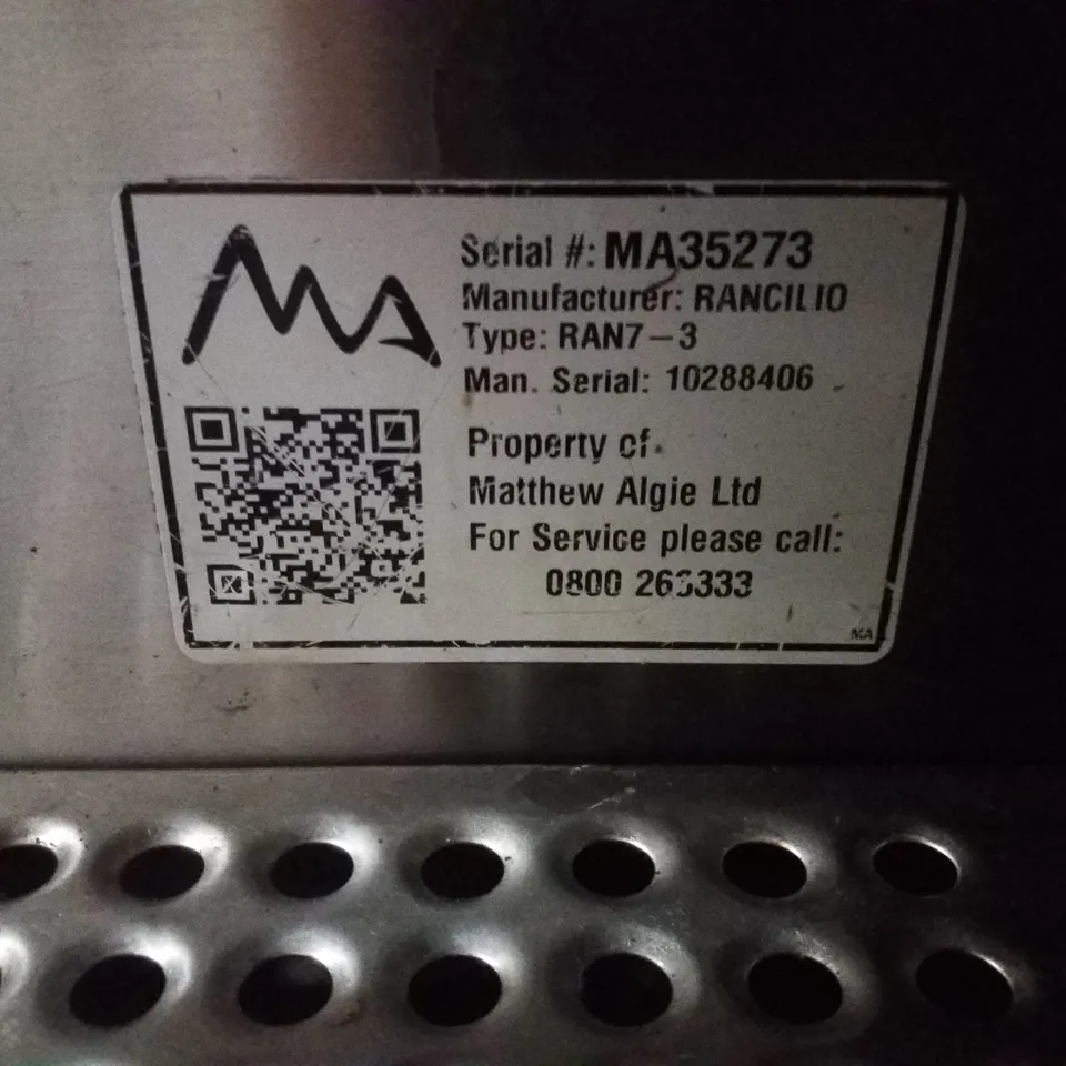 RANCILIO RAN7-3 COMMERCIAL 3 GROUP BARRISTA COFFEE MACHINE 