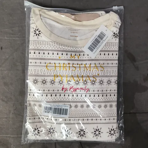 BAGGED SNOW WHITE MEN'S TWO PIECE SHORT MATCHING PYJAMA SET SIZE XL